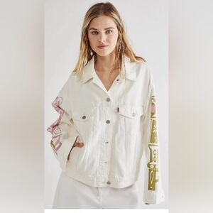 Levi's 90 Birthday Trucker Jacket White Women Size L